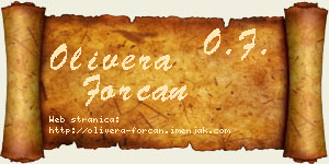 Olivera Forcan vizit kartica